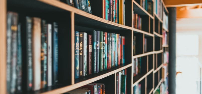 books on shelf