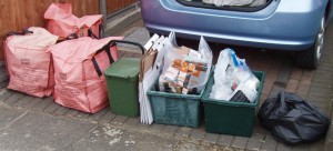 The blue sack will help households recycle their corrugated cardboard from January 2017