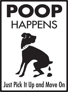 free dog poo poster