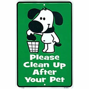 no dog poo poster - pick up