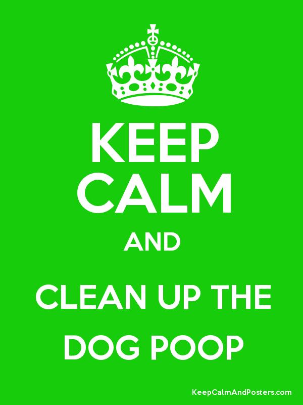 free dog poop poster print