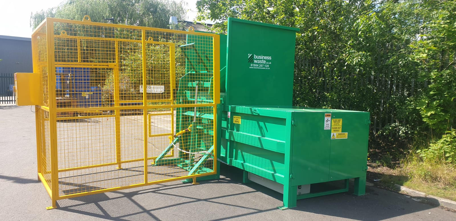 Commercial Waste Compactor Recycling Cardboard Plastic