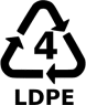 LDPE plastic symbol