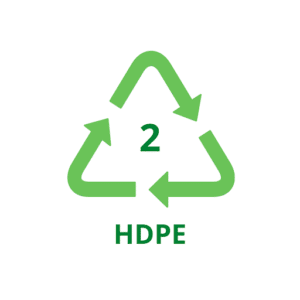 HDPE (High-Density Polyethylene) recycle logo