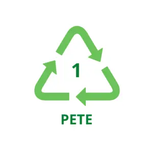 PETE (Polyethylene Terephthalate) recycle logo