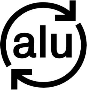 Recyclable aluminum logo