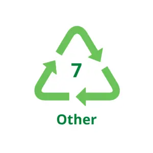 Recycle plastic code 7 other logo