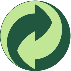 the green dot recycle logo