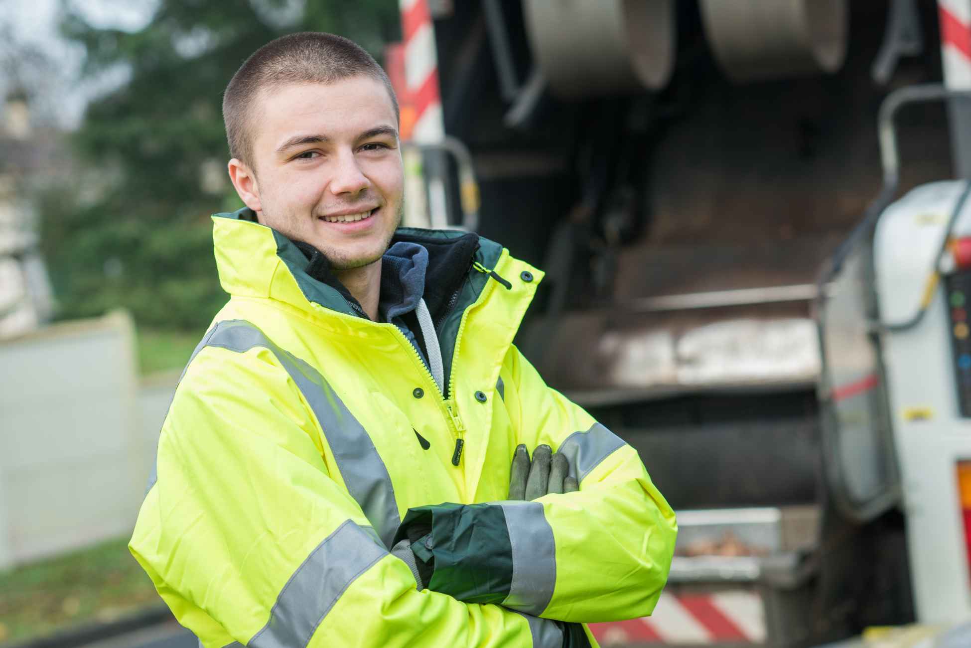 happy bin man