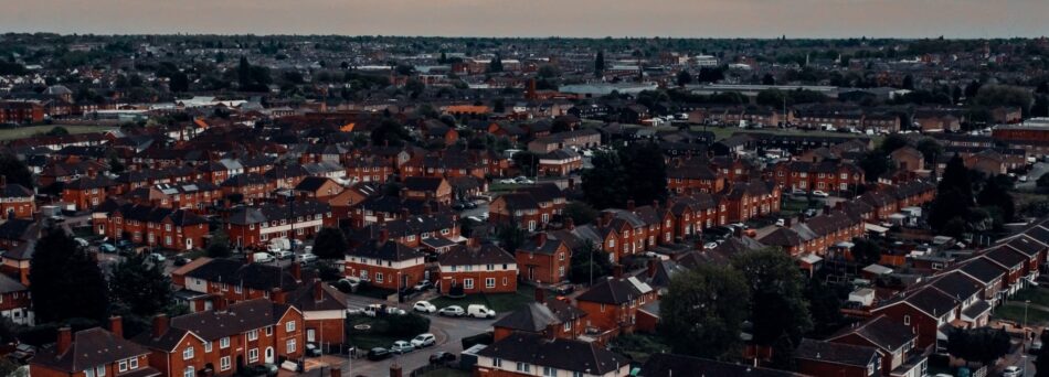 view of Leicester city skyline.