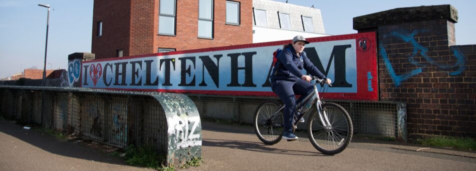 I love Cheltenham sign on bridge.