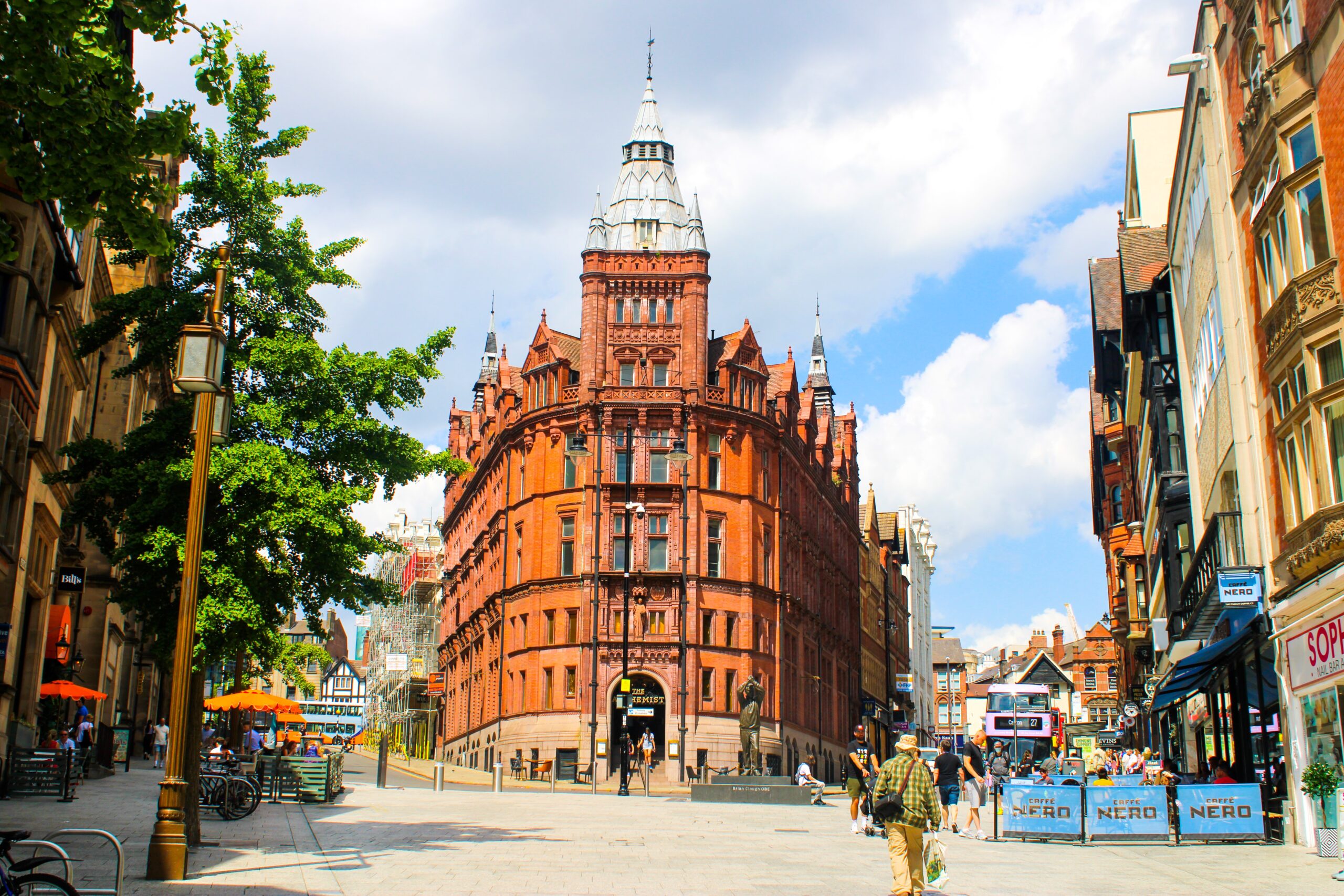 red brick building in Nottingham.