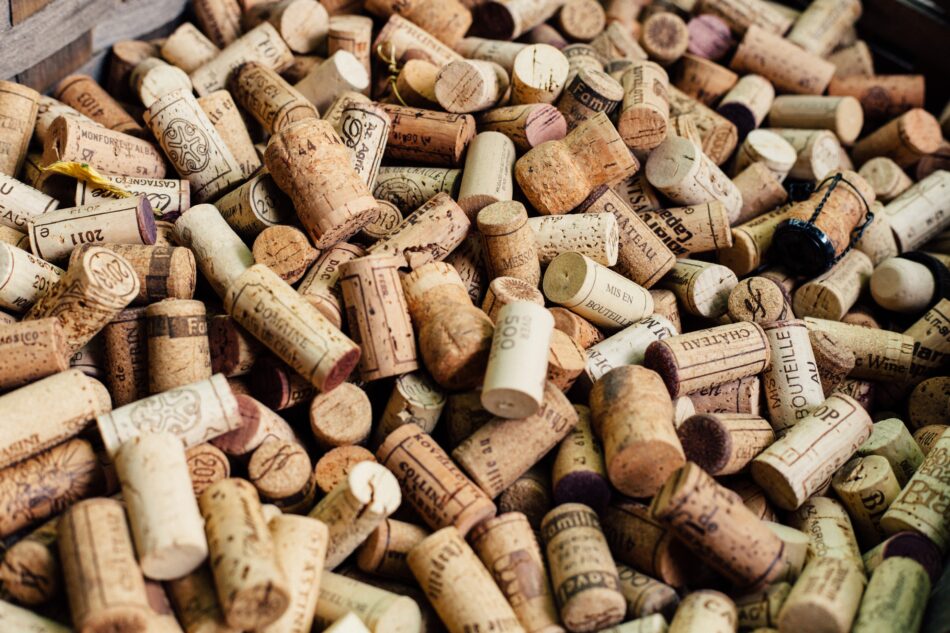 wine bottle corks for recycling.