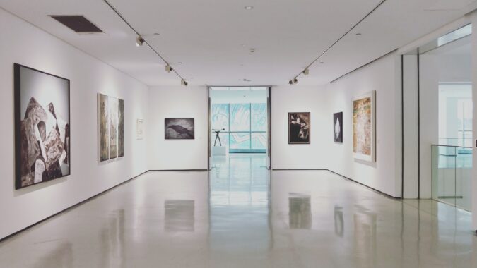 empty art gallery.