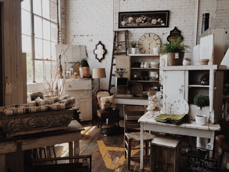 old furniture tables and chairs.