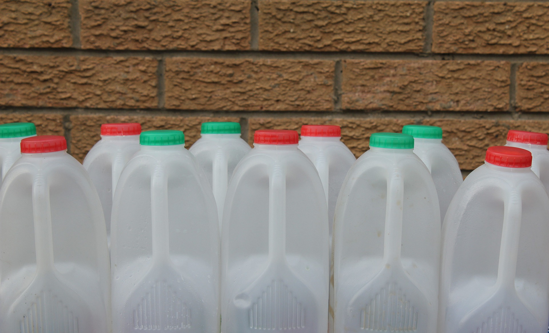 Plastic milk bottle recycling and disposal