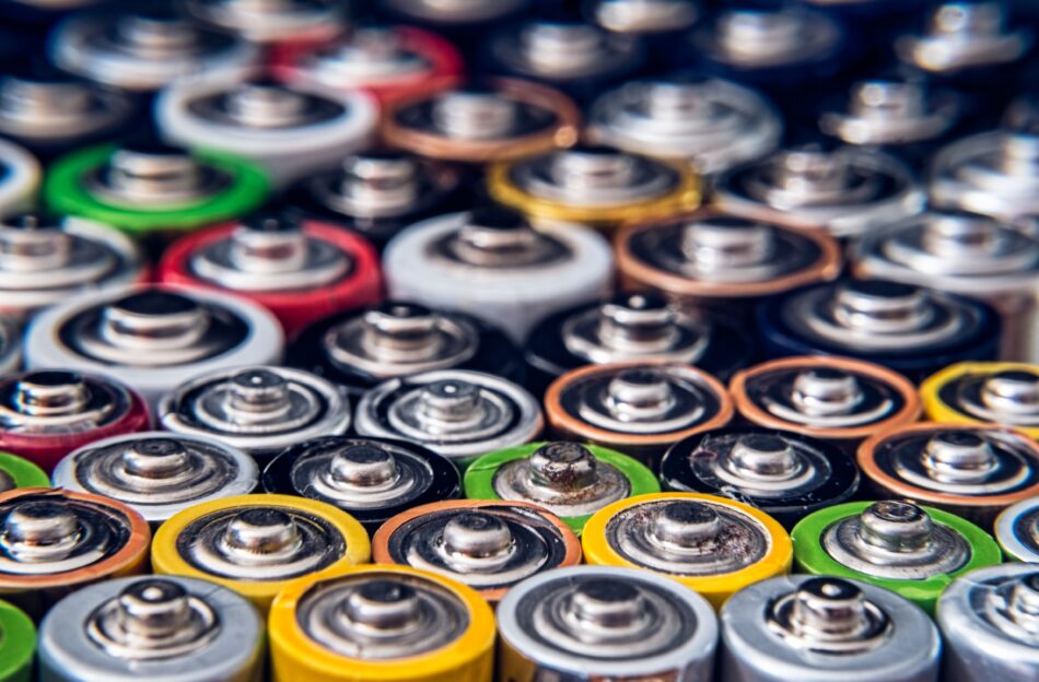 top of lots of batteries.