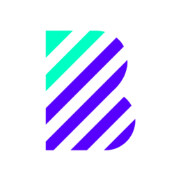 Green and blue business waste logo