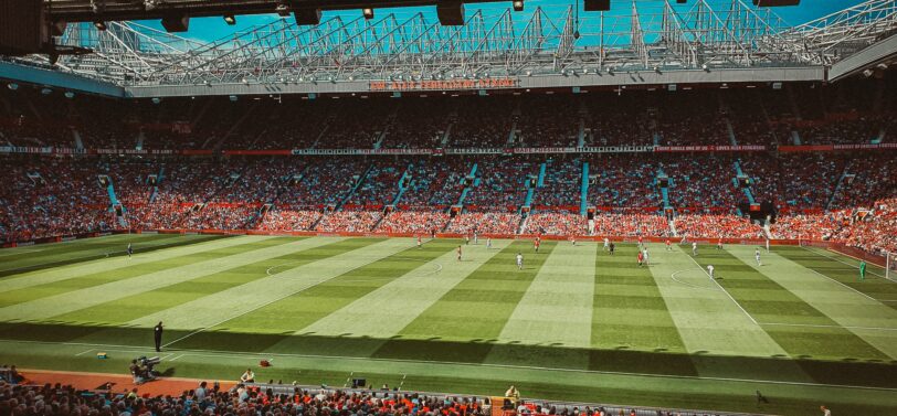 Old Trafford football stadium.