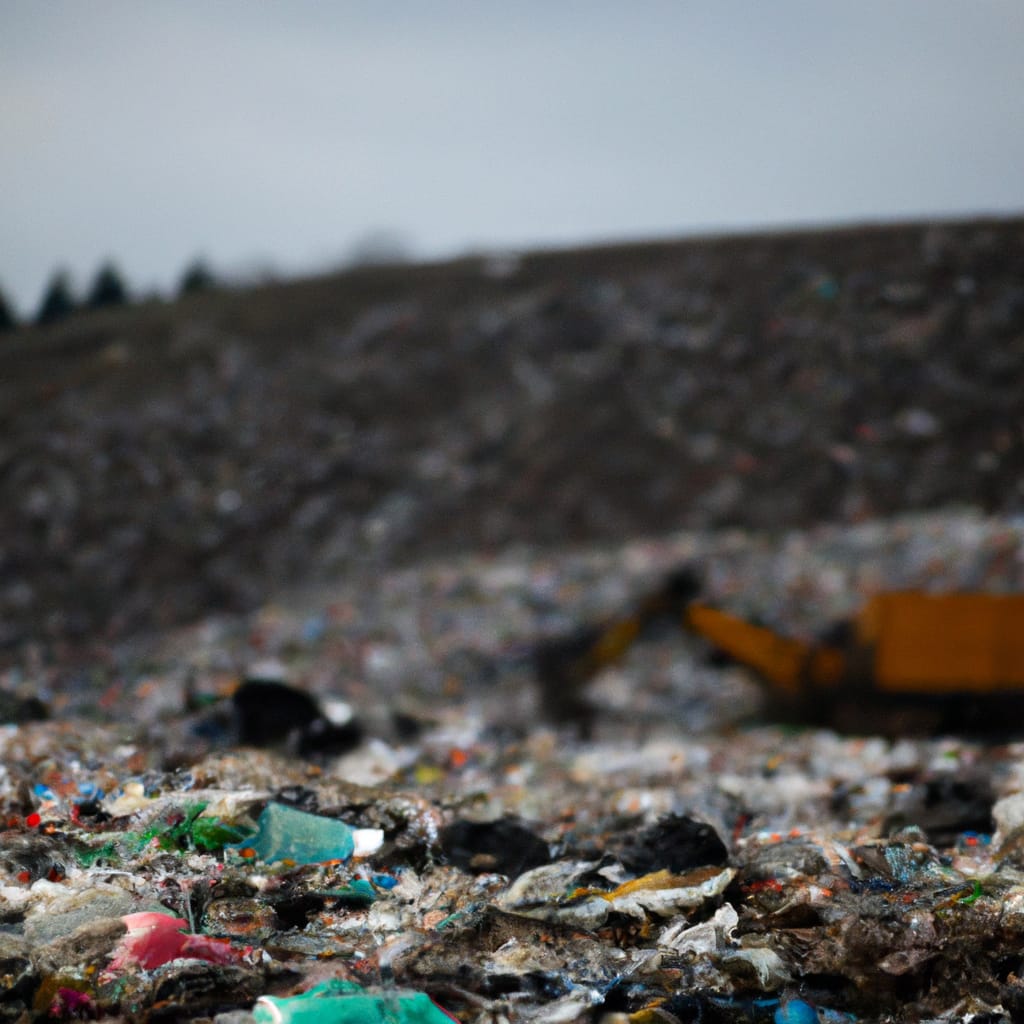 waste in landfill before use as RDF.