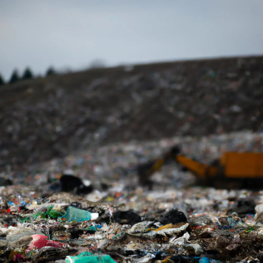 waste in landfill before use as RDF.