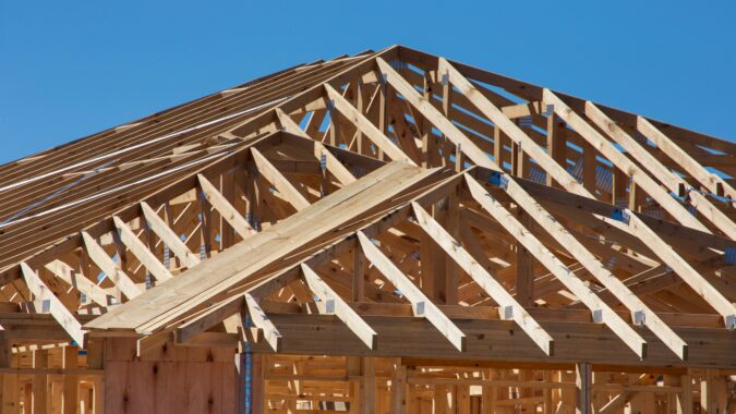 wood timber roof.