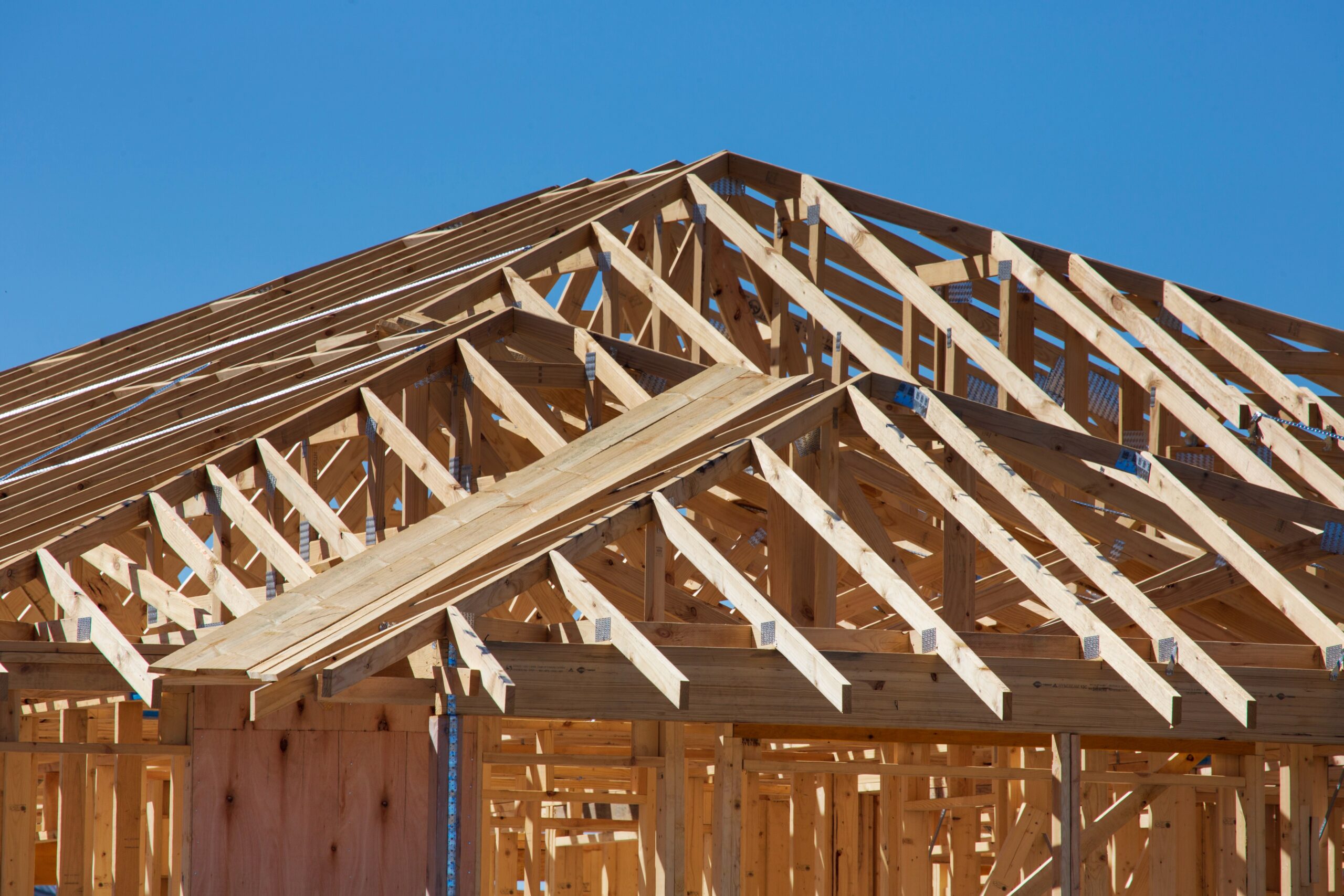 wood timber roof.