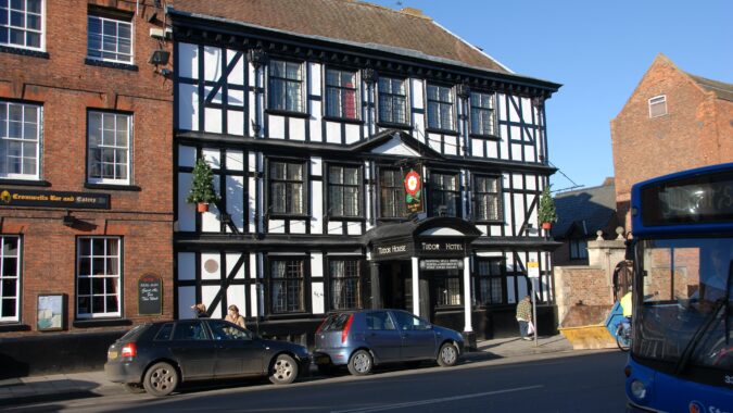 Tudor hotel in Tewkesbury.