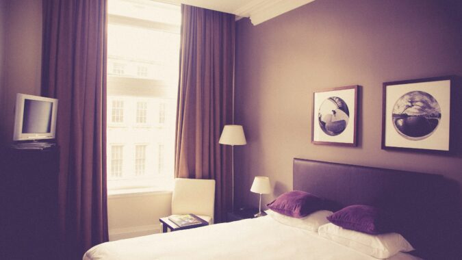 hotel room.