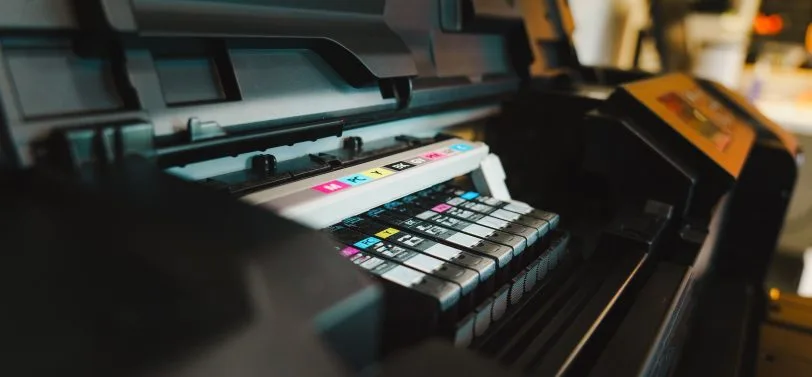 ink cartridges in a printer