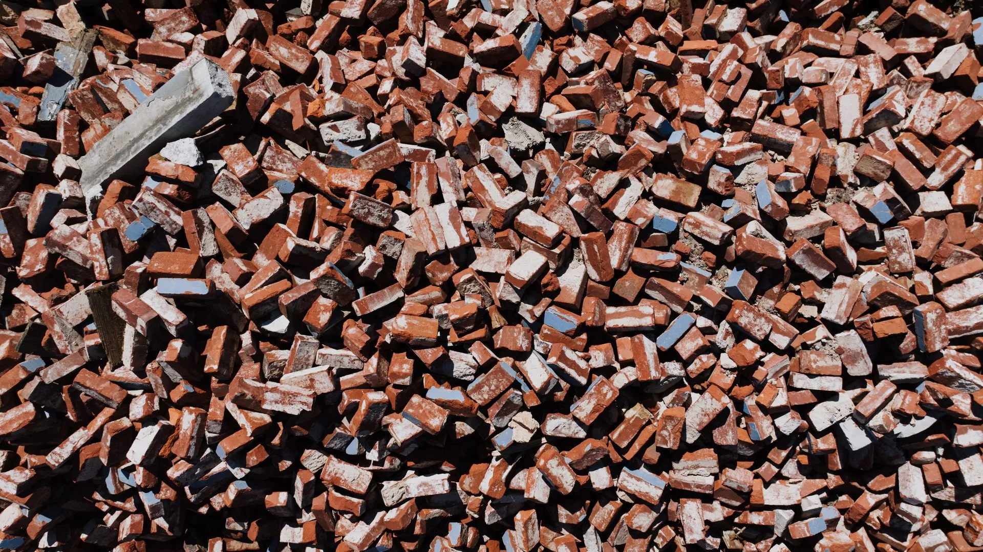 fly tipped construction waste
