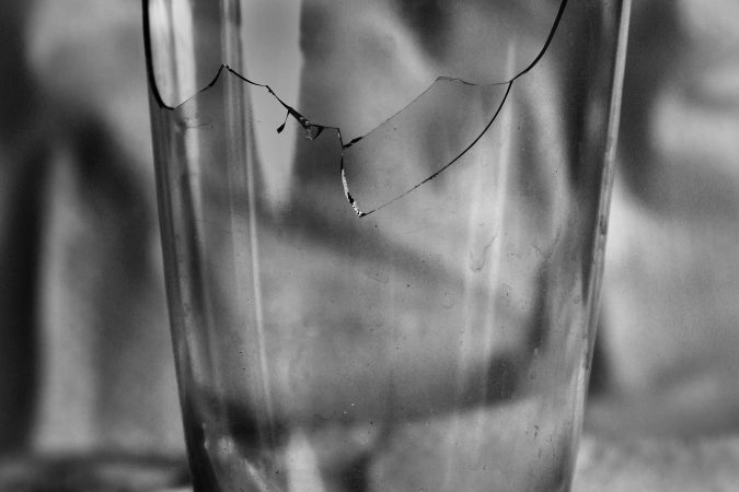 glass shattered